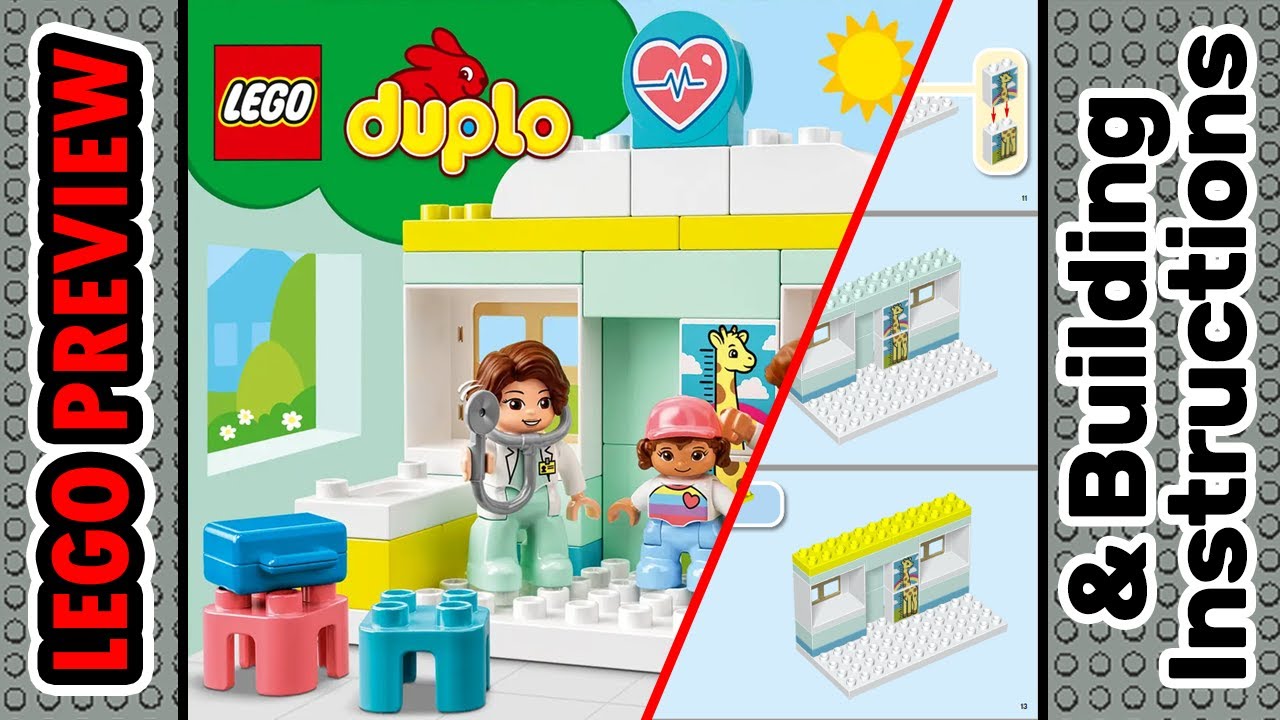 PREVIEW: 10968, LEGO DUPLO, Doctor Visit​ & Building Instructions! LEGO 2022