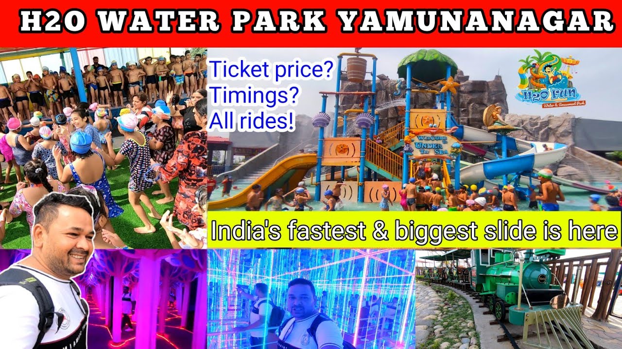 H2O water park 🌊💦 Yamunanagar - h2o water park ticket price + rides 2023 H2O water park