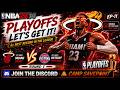 NBA 2K14 MyCareer LIVE PLAYOFF ARE HERE Heat Vs Pistons Round 1 Center Build DOMINATING EP 11 