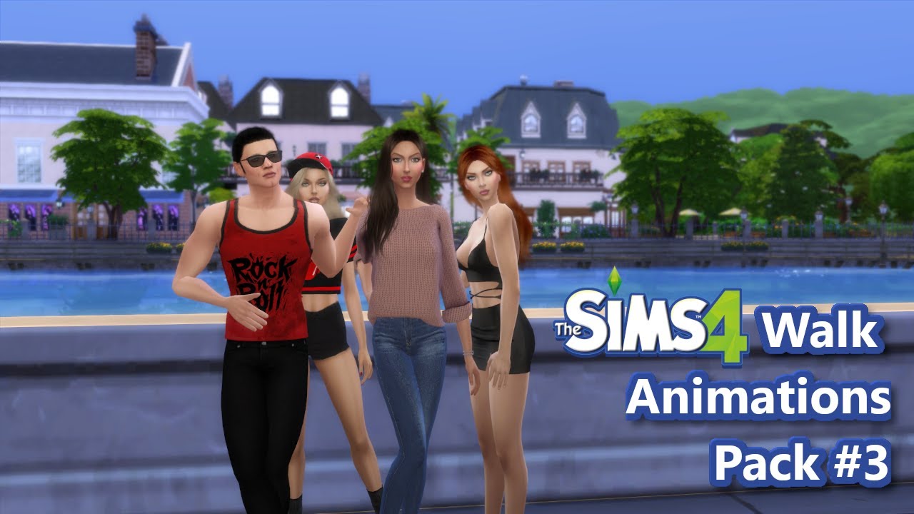 Sims 4 Walking Animatons Pack #3 - Download - YouTube