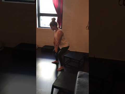 Squat to bench (hold weight low) boston proper