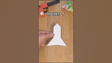 EASY ORIGAMI ROCKET STEP BY STEP | HOW TO MAKE PAPER SPACE SHIP INCL ART