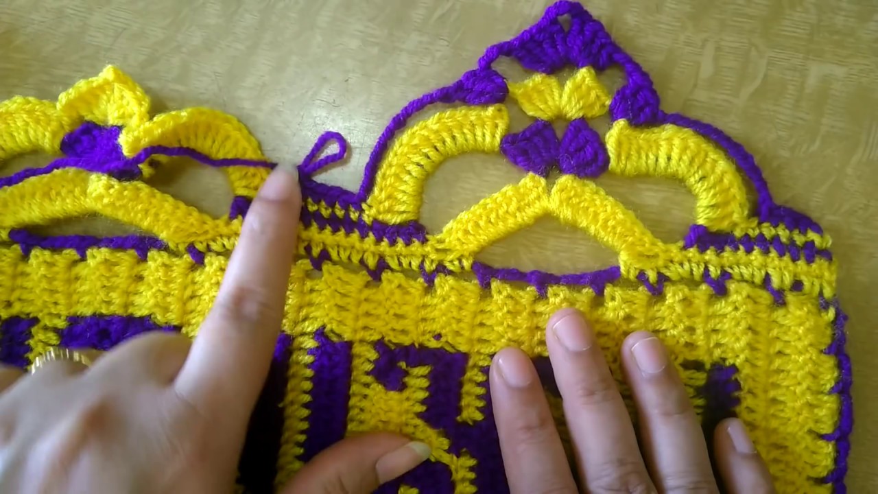 Crochet door hanging toran # in marathi # ॐनम:शिवाय पट्टी असलेले लोकरी तोरण # तोरण प्रकार 9 # भाग 2