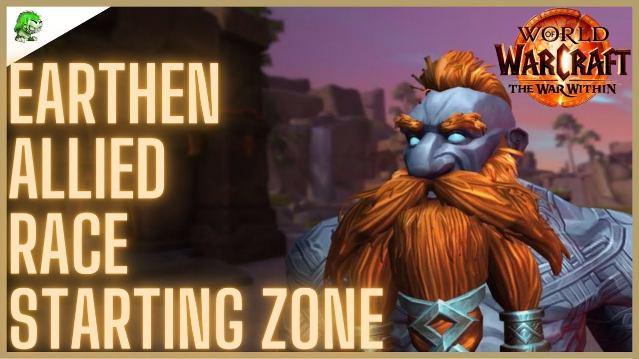 Earthen Allied Race Starting Zone WoW The War Within - YouTube