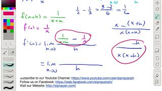 Calculus 2.06  Finding the Derivative Using the Definition of Derivative Part 4