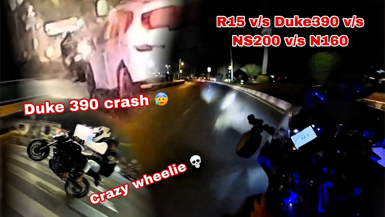 CRAZY NIGHT RIDE IN BHOPAL 😱💀 | DUKE 390 crash 😓💔