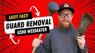 Super EASY guard removal on an ECHO weedeater