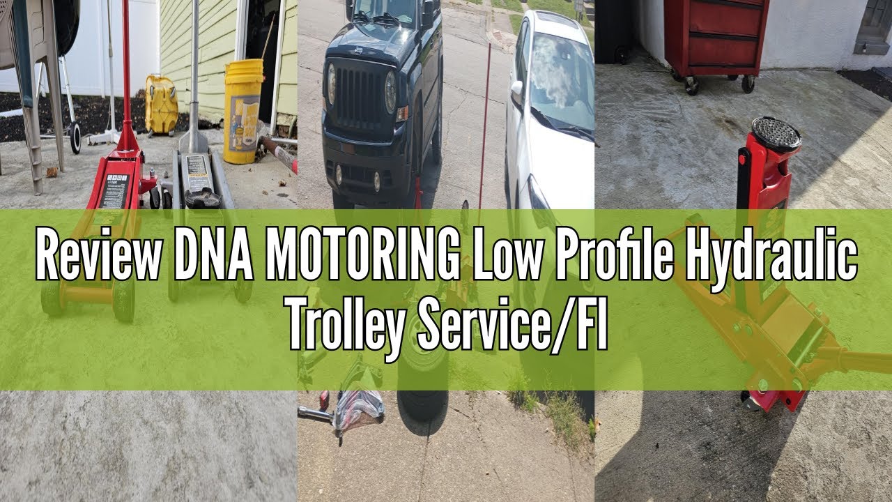 Review DNA MOTORING Low Profile Hydraulic Trolley Service/Floor Jack, 4 Ton (8000 lbs) Capacity, Lif