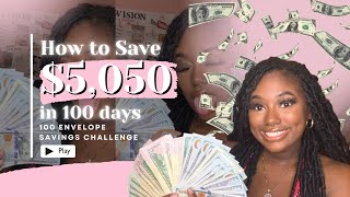 HOW TO SAVE 5 050 in 100 DAYS 100 ENVELOPE CHALLENGE