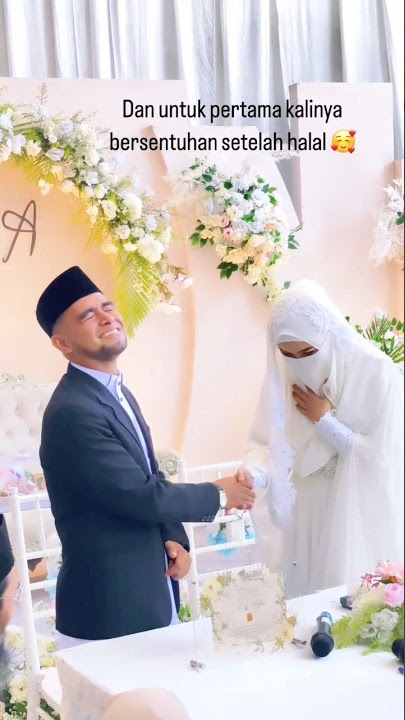 Masya Allah tangan ukhti gemetar saat mau salaman, menikah tanpa pacaran ukhti bercadar