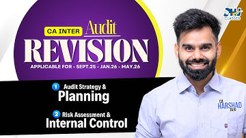 CA Inter Audit |Chapter 2 & Chapter 3 Revision by CA Harshad Jaju| HJ Classes |Sept 25 Exam #CAINTER