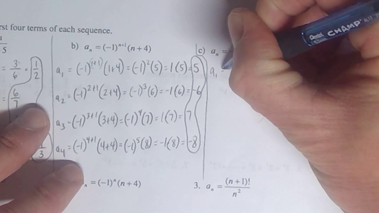Math 71 Section 11.1 - YouTube