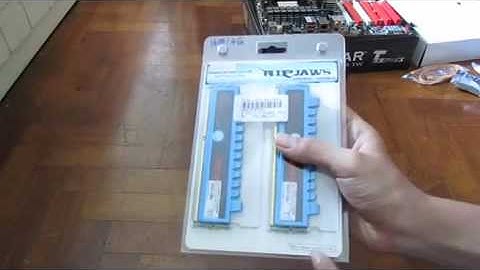 G.Skill Ripjaws PC -12800 1600MHz 4GB Dual Channel Kit Unboxing