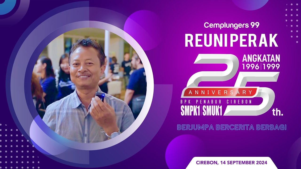 Kata Sambutan Guru Acara Reuni Alumni Sekolah SMPK dan SMAK Penabur Cirebon Cemplungers 99 Reunion