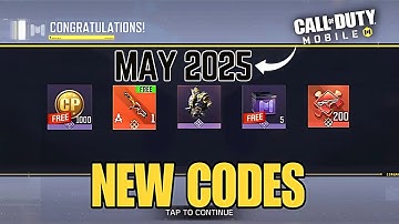 *NEW* CODM 9 WORKING NEW REDEEM CODES MAY 2025 | NEW CODM REDEEM CODES MAY 2024|REDEEM CP