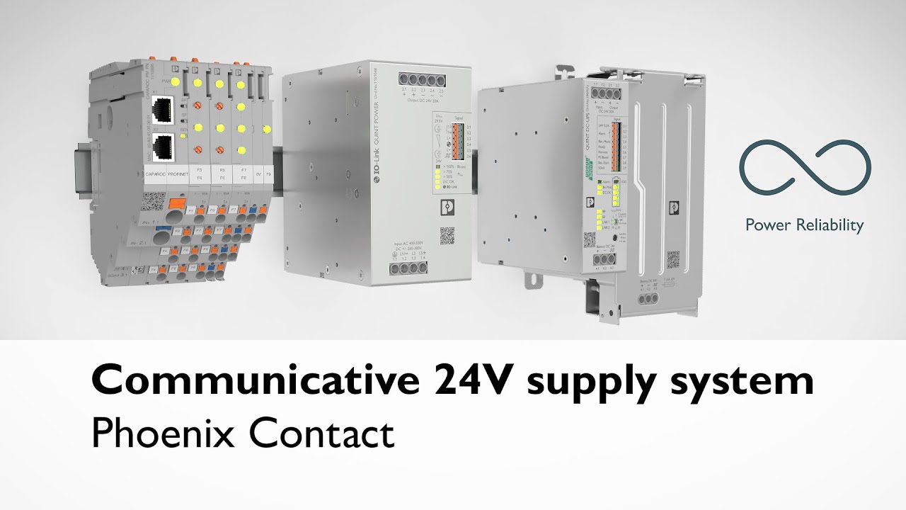 The communicative 24V supply system for maximum data transparency - YouTube