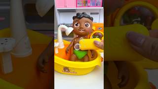 ASMR Unboxing Cocomelon Washing Machine Set Toy | Satisfying Toy Play #shorts