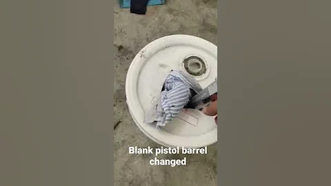 Blank pistol barrel changed