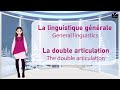 La linguistique gnrale  la double articulation i  easy general linguistics concepts