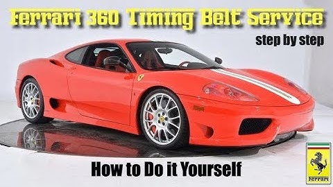 Ferrari 360 Service: How to Change Cam Timing Belts - Full Step by Step Process