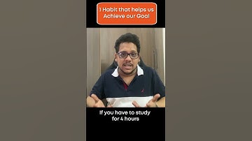 1 Best Habit To Achieve Your Goals #shorts