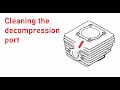 Vittorazi Moster decompression port cleaning. Paramotor engine maintenance series