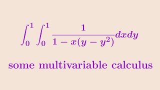 A ridiculously awesome double integral!!