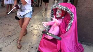 crazy baby in Verona!