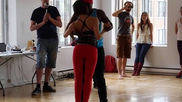 Jules & Mélodie - KiZouk Isolations demo at GYZO