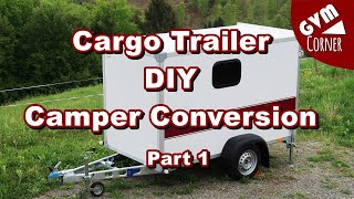 Small Cargo Trailer Diy Camper Conversion Kleiner Kofferanhänger Wird Zum Wohnwagen Part 13