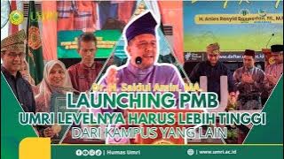 UMRI Levelnya Hars Lebih TinggiRektor Umri Dr. H. Saidul Amin, MA beri Smbtn Pada Dialog Kebangsaan