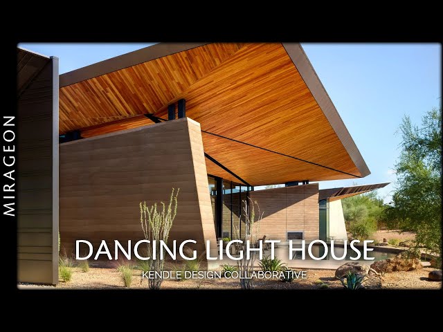 Dramatic Pointed Roofs Crown This Rammed Earth Home | Dancing