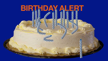 Singing Candles Belated Video Birthday Card