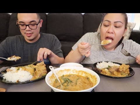 KARE-KARE (FILIPINO OXTAIL PEANUT BUTTER STEW) | MUKBANG (EATING SHOW)