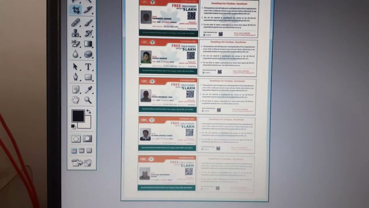 5 New golden cards print in one click in  Photoshop free