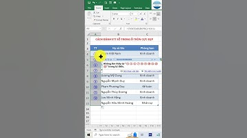 Cách đánh STT số trong ô tròn siêu đẹp trong Excel #shorts