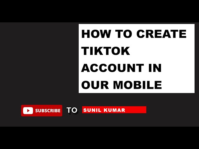 HOW TO CREATE NEW TIKTOK ACCOUNT IN YOUR MOBILE class=