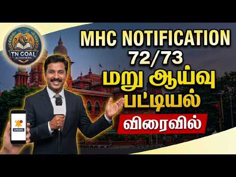 MHC NOTIFICATION 72/73 RE-REJECTION LIST UPDATE.