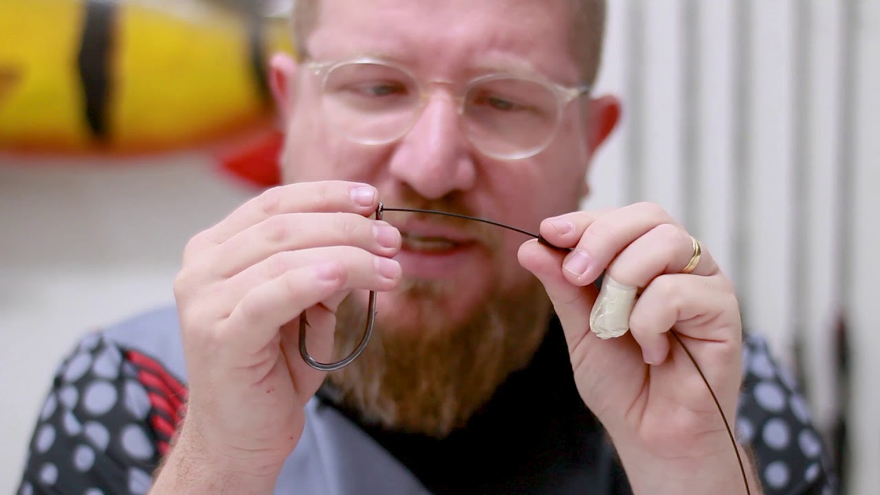 Aprendendo a Encastoar Anzol com cabo de aço flexível