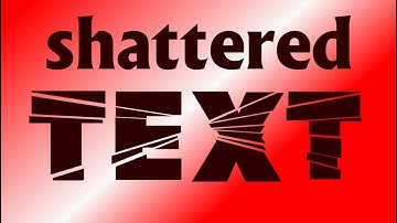Inkscape Tutorial: Create Shattered Text