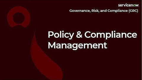 [015] Policy & Compliance Management | ServiceNow GRC (CIS-RC & CIS-VRM Exam Prep)rep)