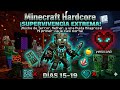 ​¡SOBREVIVÍ POR POCO AL NETHER! 🔥 Mi Primer Viaje fue un DESASTRE | Minecraft Hardcore (Días 15-19)