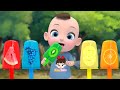 fruit ice cream song &amp; Five Little Ducks música colorida Learn Sing A Song! Infantil Nursery Rhymes