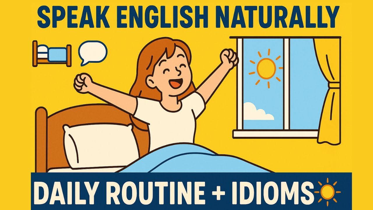 My Morning Routine in English 🌞 | Speak Naturally with Idioms & Vocabulary
