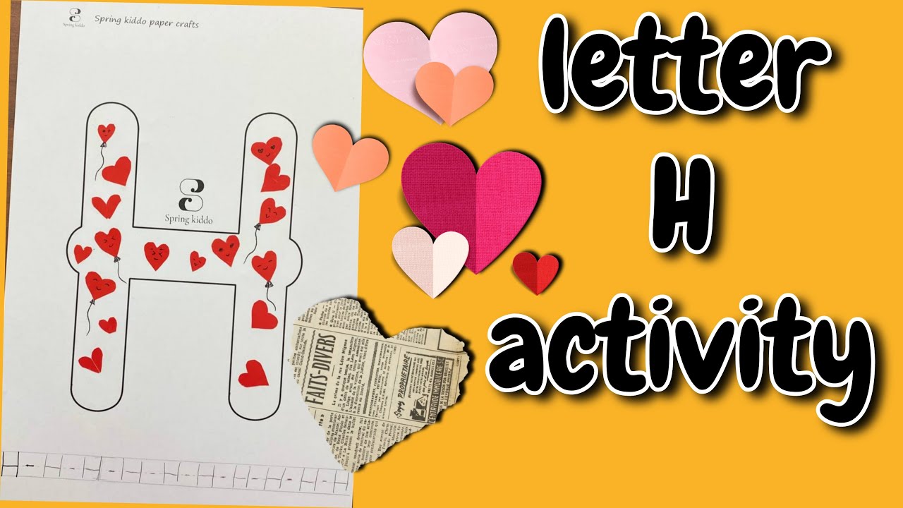 letter H activity | how to write letter H