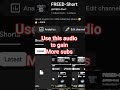 use this audio🎧