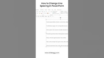 How to Change Line Spacing in PowerPoint #slideegg