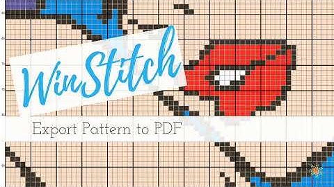 WinStitch Tutorial 2017 | How to Export C2C Graph to PDF