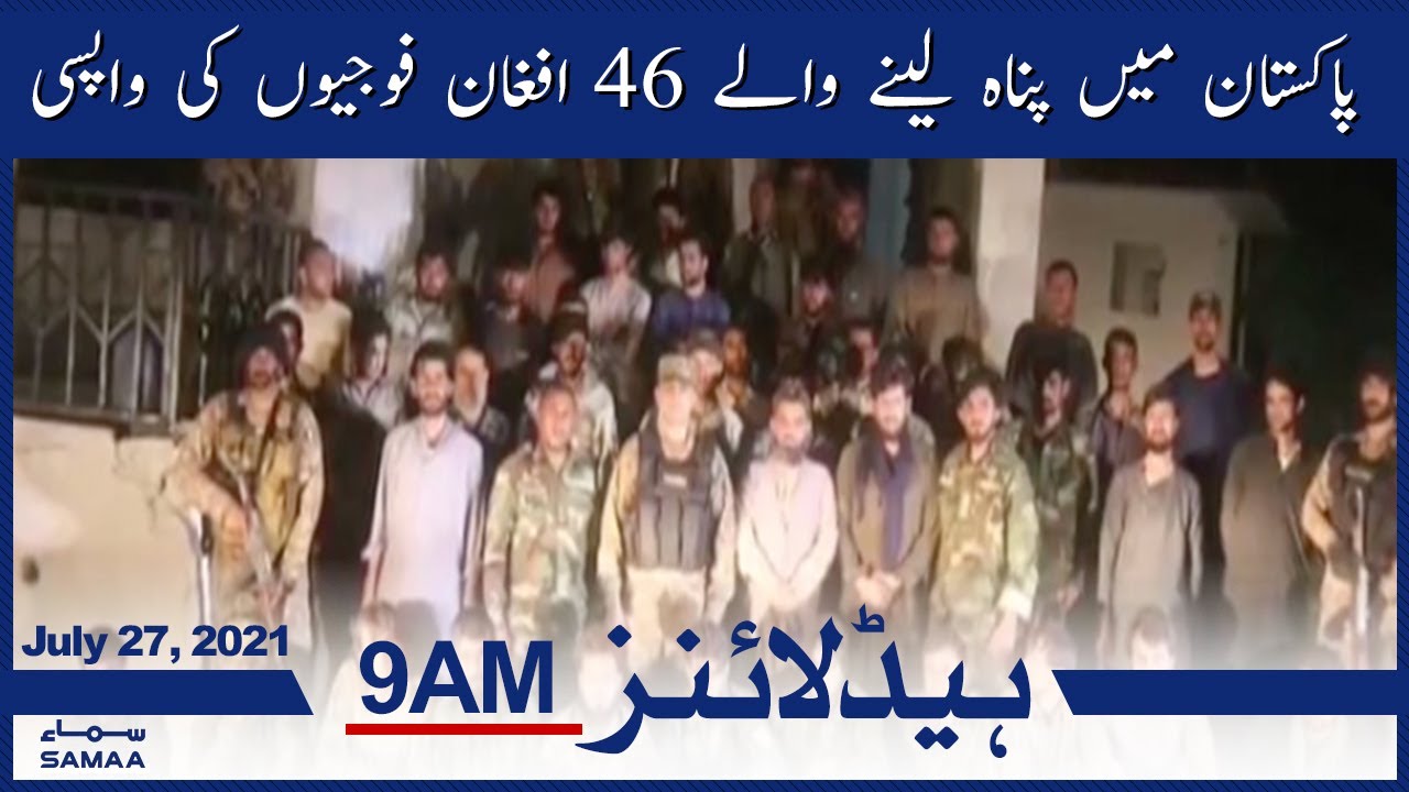 Samaa News Headlines 9am Pakistan Mein Panah Lene Wale 46 Afghan 