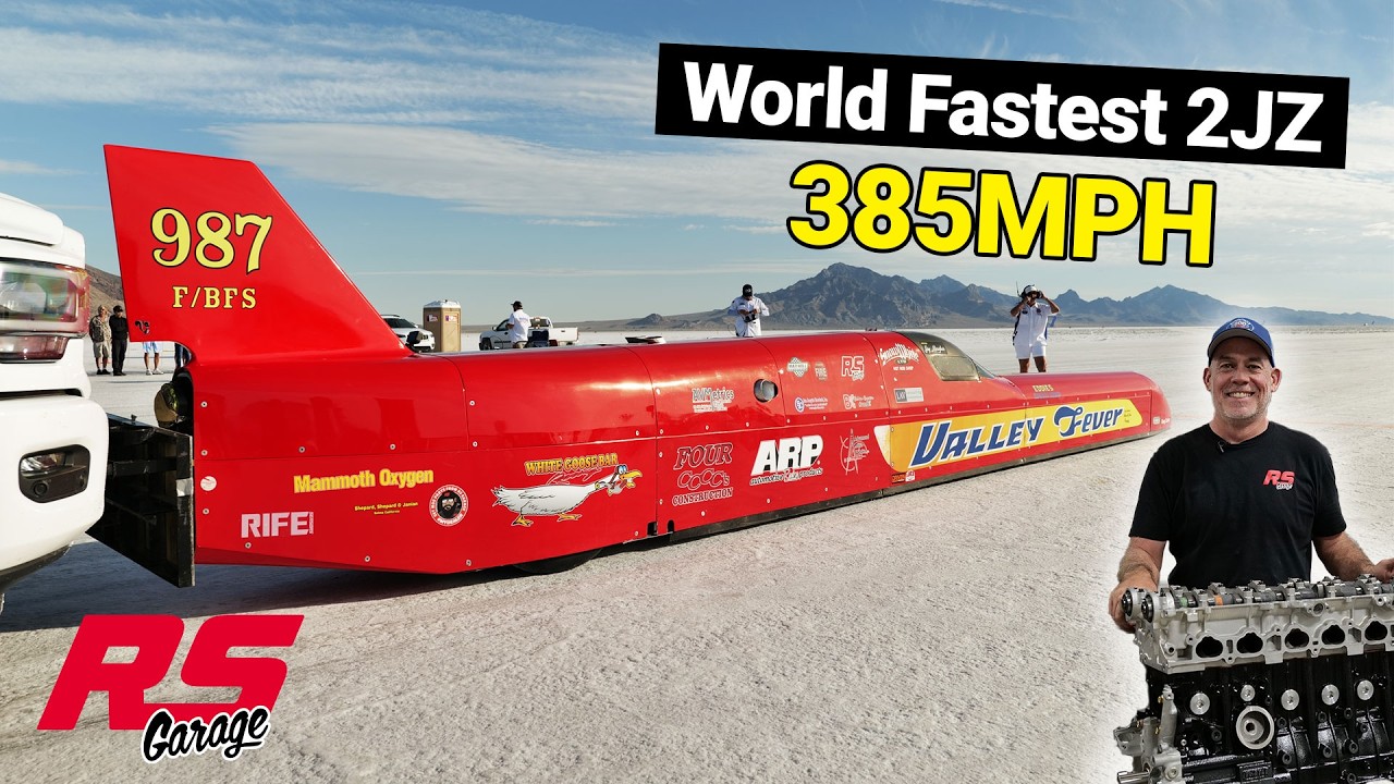 2JZ Powered Streamliner goes 385MPH (620KPH) | NEW RECORDS at Bonneville Speedweek 2025 | RS Garage